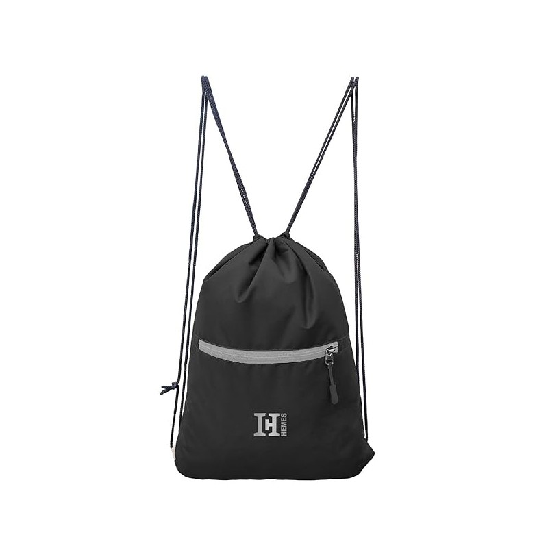 Zipper Pocket Drawstring Bag