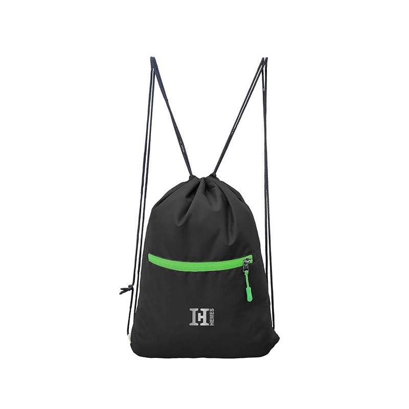 Zipper Pocket Drawstring Bag