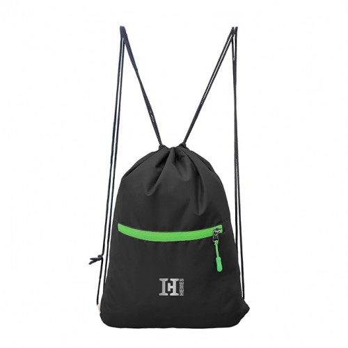 Zipper Pocket Drawstring Bag